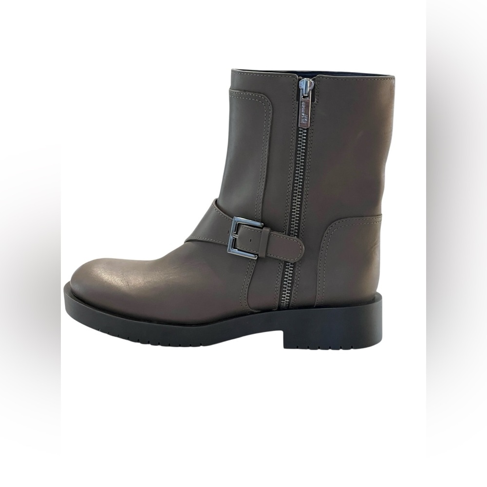 Jil Sander navy motor ankle boots